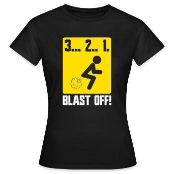 Farting tee for Farter - Women's T-Shirt - black - Front - AI Model Female 172 dark (172cm)