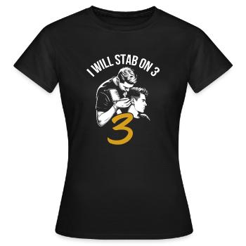 Perceur corporel - T-shirt Femme - noir - Devant - AI Model Female 172 dark (172cm)