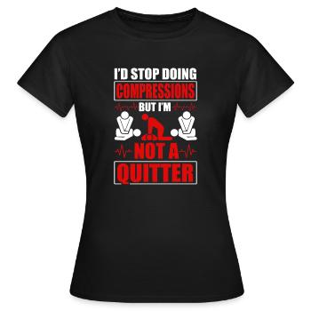 CPR Instructor - Frauen T-Shirt - Schwarz - Vorne - AI Model Female 172 dark (172cm)