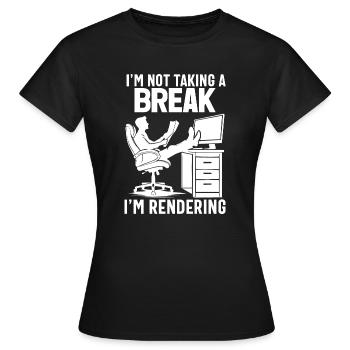 Architecte architecte - T-shirt Femme - noir - Devant - AI Model Female 172 dark (172cm)