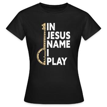 Bluegrass Banjo - Frauen T-Shirt - Schwarz - Vorne - AI Model Female 172 dark (172cm)