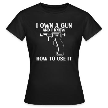 Perceur corporel - T-shirt Femme - noir - Devant - AI Model Female 172 dark (172cm)