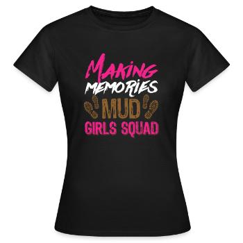 boue course boue fille - T-shirt Femme - noir - Devant - AI Model Female 172 dark (172cm)