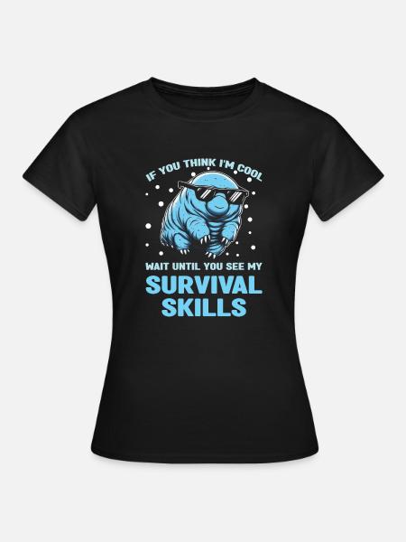 Tardigrade Microbiology waterbear - Frauen T-Shirt - Schwarz
