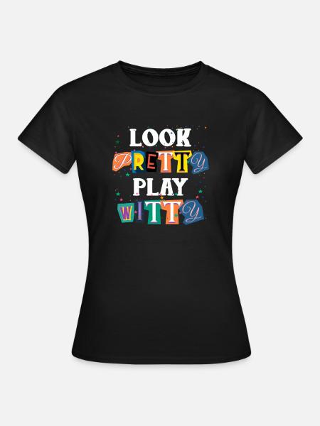 Trivia queen - Frauen T-Shirt - Schwarz
