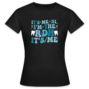 Dental Hygienist Hygiene RDH - Frauen T-Shirt - Schwarz - Vorne - AI Model Female 172 dark (172cm)