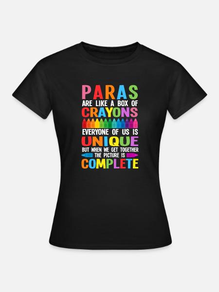Paraprofessional Para Paraeducator - Frauen T-Shirt - Schwarz