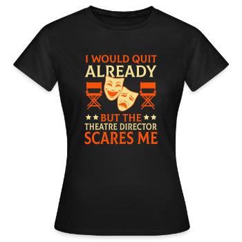 Artiste de théâtre Acteur Actrice Acteur - T-shirt Femme - noir - Devant - AI Model Female 172 dark (172cm)