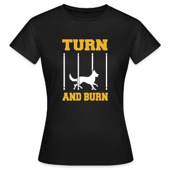 Agilité canine - T-shirt Femme - noir - Devant - AI Model Female 172 dark (172cm)