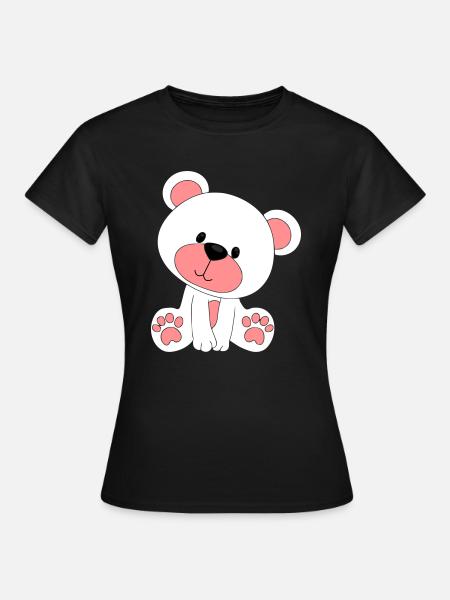 Teddybär - Frauen T-Shirt - Schwarz