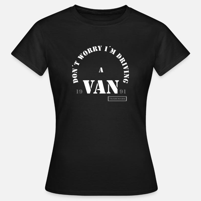 Camper Van Spruch - Women's T-Shirt - black