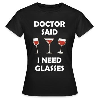 Vin vinificateur cadeau de fête du vin amateur de vin - T-shirt Femme - noir - Devant - AI Model Female 172 dark (172cm)