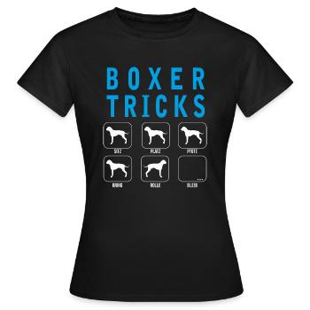 Boxer Tricks - Frauen T-Shirt - Schwarz - Vorne - AI Model Female 172 dark (172cm)