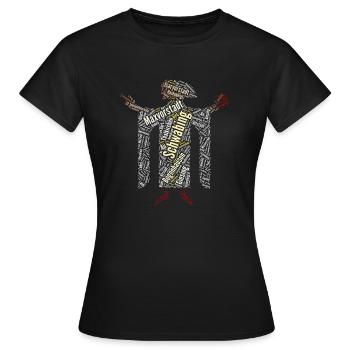 Munich city coat of arms white - Women's T-Shirt - black - Front - AI Model Female 172 dark (172cm)