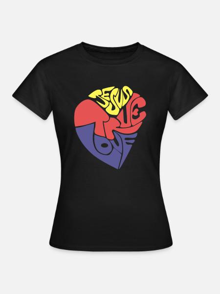 wahre Liebe Jesus - Frauen T-Shirt - Schwarz