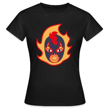 Garçon de boule de feu - T-shirt Femme - noir - Devant - AI Model Female 172 dark (172cm)