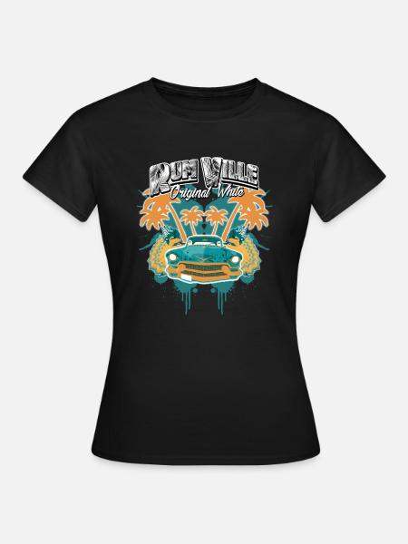 Tshirt rum Ville - Frauen T-Shirt - Schwarz