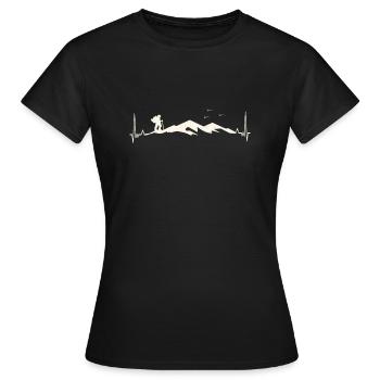 Allgäu - T-shirt Femme - noir - Devant - AI Model Female 172 dark (172cm)