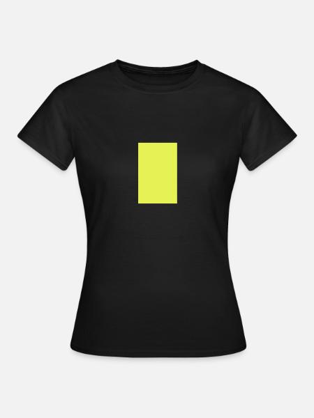 Yellow rectangle - probably the simplest T-shirt - Women's T-Shirt - black