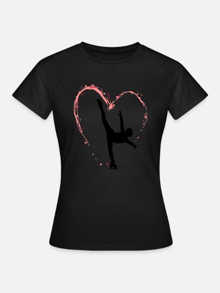 Heart skating - Women's T-Shirt - black
