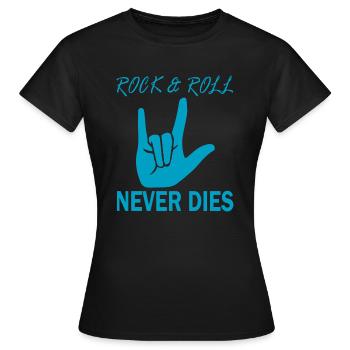 Rock Music Rock and Roll - Women's T-Shirt - black - Front - AI Model Female 172 dark (172cm)