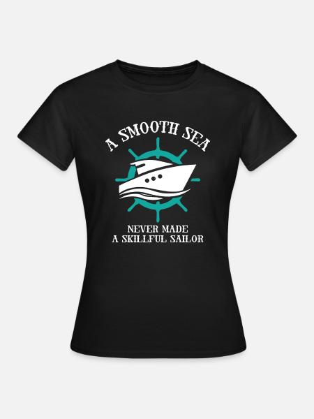 Smooth Sea Sailor - Frauen T-Shirt - Schwarz