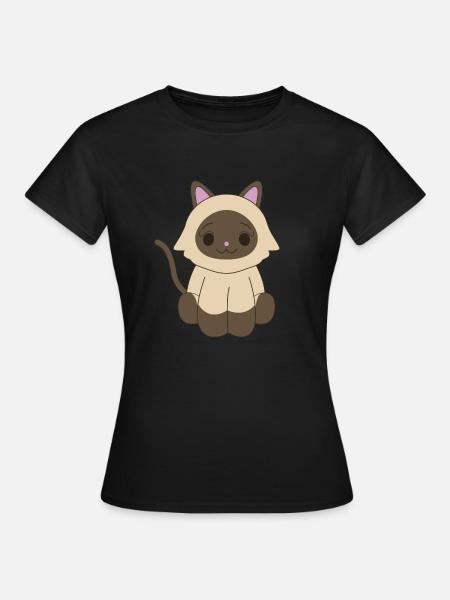 Siamkatze - Frauen T-Shirt - Schwarz