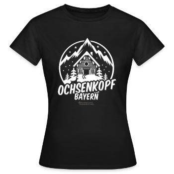 Ochsenkopf Bayern Skigebiet - Frauen T-Shirt - Schwarz - Vorne - AI Model Female 172 dark (172cm)