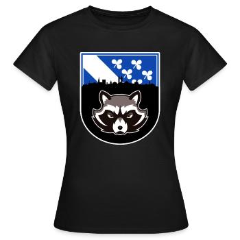 Kassel in a Nutshell - Frauen T-Shirt - Schwarz - Vorne - AI Model Female 172 dark (172cm)
