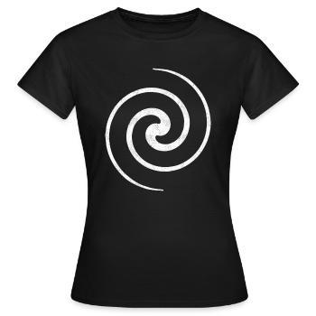 Vertèbre - T-shirt Femme - noir - Devant - AI Model Female 172 dark (172cm)