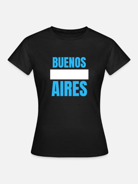 Buenos Aires - Frauen T-Shirt - Schwarz