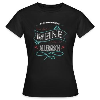 geburtstag geschenk seekatze raubkatze lustig spaß - Frauen T-Shirt - Schwarz - Vorne - AI Model Female 172 dark (172cm)