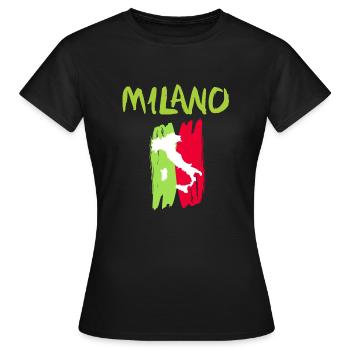 Milano - Women's T-Shirt - black - Front - AI Model Female 172 dark (172cm)