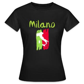Classic Milano Souvenir - Women's T-Shirt - black - Front - AI Model Female 172 dark (172cm)