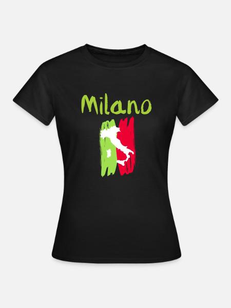 Klassisches Milano Souvenir - Frauen T-Shirt - Schwarz