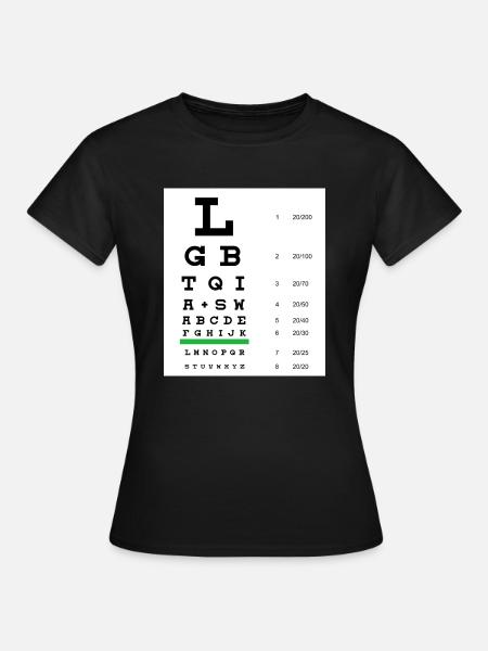 LGBTQIA+ Sehtafel - Frauen T-Shirt - Schwarz