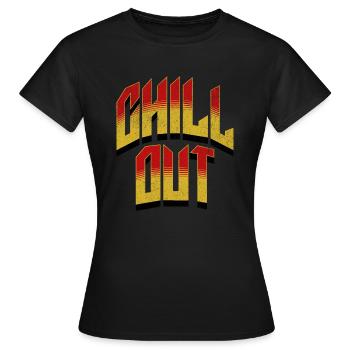 Chillout Relax - T-shirt Femme - noir - Devant - AI Model Female 172 dark (172cm)