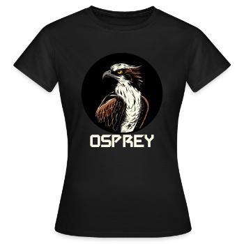 Osprey Bird of Prey Bird Eagle - Women's T-Shirt - black - Front - AI Model Female 172 dark (172cm)