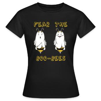Fear The Boo-Bees-Halloween shirt-Halloween femmes - T-shirt Femme - noir - Devant - AI Model Female 172 dark (172cm)