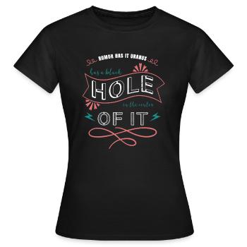 present idea statement art spaceship awesome - Frauen T-Shirt - Schwarz - Vorne - AI Model Female 172 dark (172cm)