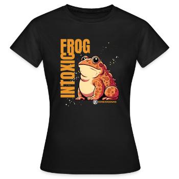 Der Froschprinz - Frauen T-Shirt - Schwarz - Vorne - AI Model Female 172 dark (172cm)