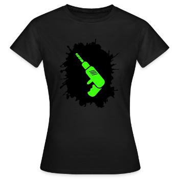 Artisan des perceuses Blobs - T-shirt Femme - noir - Devant - AI Model Female 172 dark (172cm)