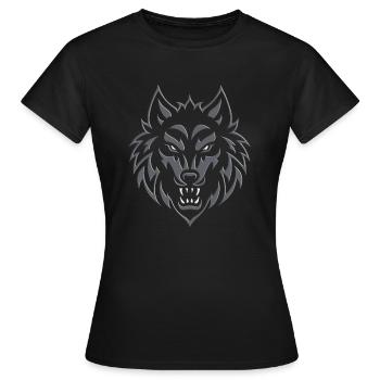 Loup 2024 01 - T-shirt Femme - noir - Devant - AI Model Female 172 dark (172cm)