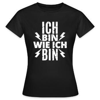 Je suis comme je suis - T-shirt Femme - noir - Devant - AI Model Female 172 dark (172cm)