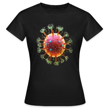 Virus - Frauen T-Shirt - Schwarz - Vorne - AI Model Female 172 dark (172cm)