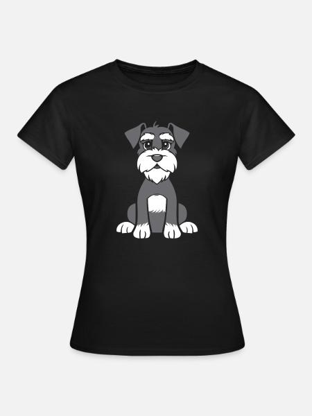 Schnauzer - Frauen T-Shirt - Schwarz