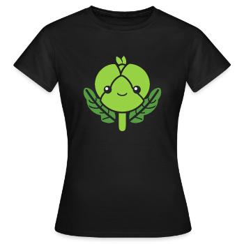 Chou de Bruxelles - T-shirt Femme - noir - Devant - AI Model Female 172 dark (172cm)