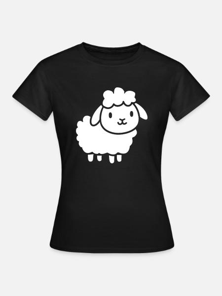 Lamm - Frauen T-Shirt - Schwarz