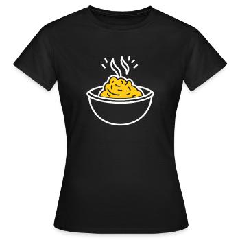 Purée - T-shirt Femme - noir - Devant - AI Model Female 172 dark (172cm)