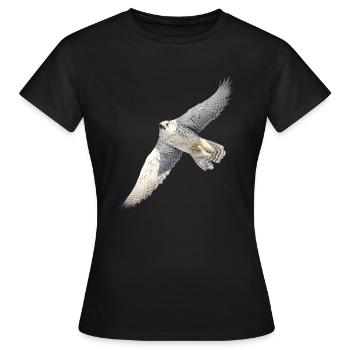 GyrFalcoin Flug - Frauen T-Shirt - Schwarz - Vorne - AI Model Female 172 dark (172cm)